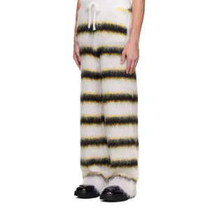 Pantalones de chándal de invierno Unisex de alta calidad, parte inferior acampanada holgada, rayas curvas rectas, ropa de calle larga para hombre, pantalones de lona informales - Product Image 4