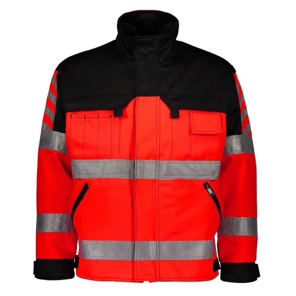 جيب مخصص متعدد ملابس رجالية ملابس السلامة سترات العمل من صناعات الملابس الفريدة