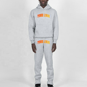 Survêtements unisexes Ensemble de sweat à capuche imprimé bouffant 3d personnalisé Joggers surdimensionnés Streetwear Sweats à capuche en molleton de coton pour hommes Survêtement pour hommes - Product Image 4