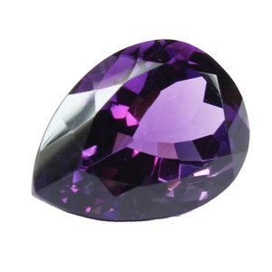 Gran oferta de piedras preciosas de amatista púrpura Natural en forma de pera en venta al por mayor corte facetado tamaño libre piedra natal suelta para hacer joyas - Product Image 2