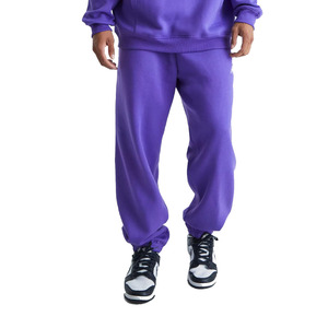 Último 2024 llegada hombres y mujeres azul de gran tamaño 100% conjunto de chándal de algodón para la venta hombres pulóver Sudadera con capucha y pantalón conjunto - Product Image 5