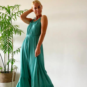 Vêtements pour femmes faits à la main imprimés Maxi décontractés nouveaux vêtements imprimés à la main de haute qualité robe Maxi ample grande taille caftan pour femmes - Product Image 1