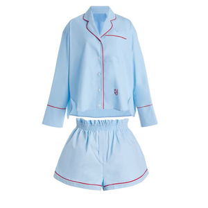 ชุดชุดนอนผ้าฝ้ายออแกนิกสำหรับผู้หญิงชุดนอนผ้าเทนเซลชุดนอนเก็บความร้อนระบายอากาศได้ดีปรับแต่งได้ - Product Image 4