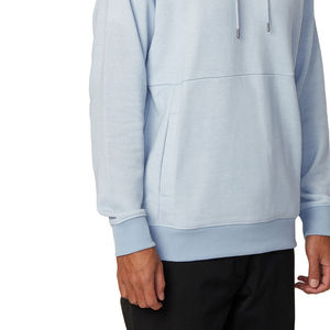 Sudadera con capucha 100% de algodón negro para hombres estampado personalizado patrón sólido sudadera Invierno Polar térmico bordado liso teñido - Product Image 5