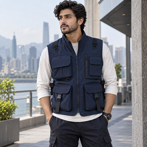 <b>Utility</b> <b>Vest</b> Designed With Strong Polyester Fabric Multiple Storage Pockets Comfortable Structure Adjustable Side Features - Product Image 1