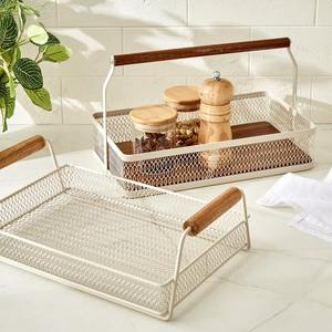 Plateau moderne en métal et bois pour les occasions Diwali de mariage du Ramadan - Product Image 6