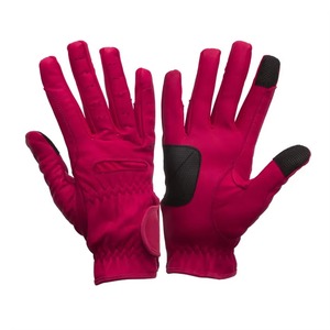 Guantes Profesionales Anti-Arrancamiento para Montar a Caballo para Hombre, Cuero Sintético Personalizado, Dedos Completos, Cierre de Velcro, Elásticos y Ligeros - Product Image 1