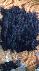 Extensiones de cabello Remy indio para mujer negra Estilo de onda súper doble dibujado - Product Image 4