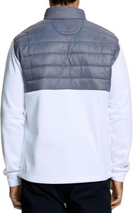Vestes de golf OEM pour hommes Vestes d'hiver matelassées de golf décontractées et élégantes avec fermeture éclair complète pour hommes - Product Image 3