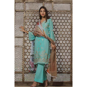 Traje de Voile Suizo Floral Vintage de Lujo con Bordado - 11 - Product Image 1
