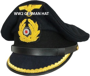 Gorra de Visera a Cuadros de la Kriegsmarine Alemana de la Segunda Guerra Mundial, Edición Limitada ZIWA, con Insignia de Corona Bordada a Mano, 100% Lana, para Exteriores, Cuatro Estaciones - Product Image 4