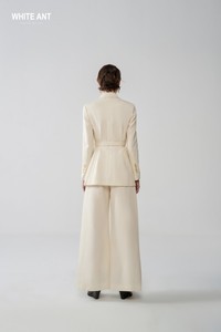 Haute couture femmes pantalons et haut ensemble droite jambe large Louisa pantalon tissu écologique femmes S vêtements 2025 Vietnam - Product Image 5