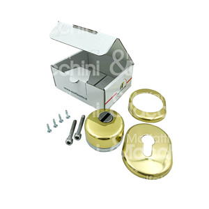 KIT PROTECCIÓN CILINDRO ANTITUBO-Atra Interaxis 31 Con Tapa y Placa Externa Placa Yale agujero 2 Tornillos 12,9 Altura 25 mm - Product Image 1