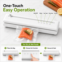60kPa 110W 2000mAh 30cm 3.3L/min coupe-sac tuyau externe sec humide menage machine sous vide portative scelleuse sous vide