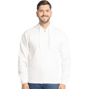 Sudaderas con cremallera OEM de etiqueta privada para hombres, venta al por mayor, sudaderas de moda de lana de algodón, sudaderas con capucha ajustadas de calle - Product Image 1