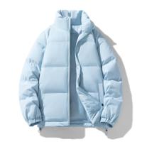 Vestes légères à col montant Conception personnalisée en gros Hommes Vestes bouffantes Mode Slim Fit Vestes bouffantes pour hommes
