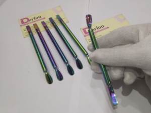 Pousse-cuticules multi-couleurs arc-en-ciel, outil de soin des ongles, outil de salon, pousse-cuticules double extrémité, outil de manucure, éliminateur de peaux mortes, outil d'art des ongles - Product Image 2