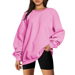 Sweat-shirt à manches longues pour femme, de haute qualité, à col rond, élégant, en polaire d'hiver, 100% coton, coupe-vent, best-seller - Product Image 4