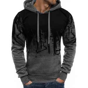 Sudaderas con capucha de mezcla de algodón Premium personalizadas de alta calidad para hombre, ropa de invierno informal, cuello con capucha, bordado 3D, ODM OEM - Product Image 6