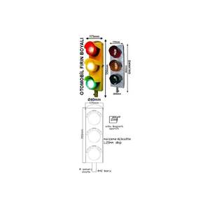 Semáforo LED Triple Serie 600 de 100 mm, Material de Aluminio, Plástico y PC para Aplicaciones Viales - Product Image 2