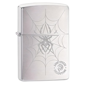 Briquet élégant en forme de bateau - Argent brossé, coupe-vent, cadeau unique, inspiré de l'art du tatouage, accessoire religieux ou de mode - Product Image 2