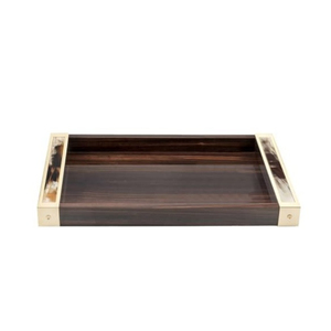 Plateau en corne en bois unique pour arrangement alimentaire décoratif, parfait pour les fêtes haut de gamme, les mariages et la décoration intérieure élégante - Product Image 1