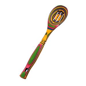 Juego de artesanías de La India de 2 servidores de ensalada de madera de mango utensilios de cocina únicos herramientas de ensalada de madera hechas a mano - Product Image 5
