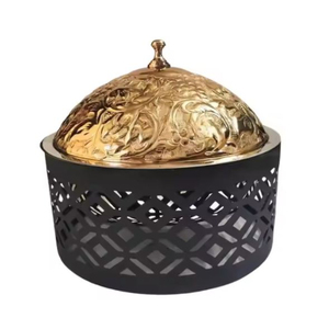 Modern Style Arabic Hot Pot Casserole Dessert Serving Chafing Dish Food Warmer <b>Table</b> Decoration for Food Serving Dish - Product Image 2