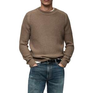 Pulls en tricot pour hommes d'hiver 100% coton Couleur unie Entièrement respirant Séchage rapide Manches longues Logo personnalisé Haute qualité - Product Image 4