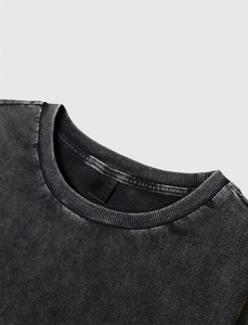 2025 hommes personnalisé sérigraphie décontracté drôle graphique lavé T-Shirts 100% coton peigné tissu goutte épaule - Product Image 3