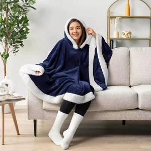 Manta de Lana con Capucha y Mangas para Ver Televisión, Súper Suave y Cálida, Manta con Capucha Extra Grande, Sudadera - Product Image 4