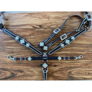 100% genuino Argentina cuero de vaca occidental ecuestre Headstall ligero equipo de equitación fabricante al por mayor - Product Image 1