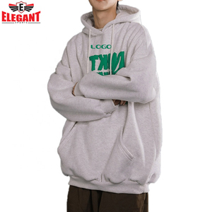 Sudadera con capucha extragrande de hombros caídos y estampado puff para hombre, ropa deportiva, sudaderas con capucha con estampado puff, logotipo personalizado - Product Image 6