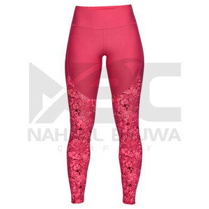 กางเกงเลกกิ้งสำหรับเล่นโยคะฟิตเนสยิมของผู้หญิงสีพื้นพิมพ์ซับลิเมชัน - Product Image 4