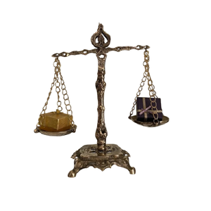 Báscula de latón antiguo de fábrica, báscula de la justicia, báscula de la ley, decoración náutica, báscula de latón decorativa - Product Image 5