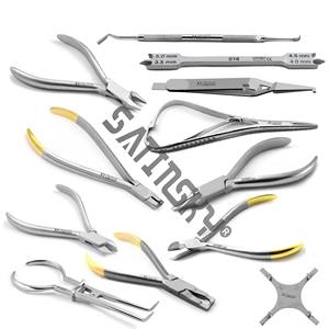 Ortho Tools Kit de bandeja Alicates de ortodoncia Base de grado alemán de Instrumentos dentales Instrumentos Premium de alta calidad - Product Image 5