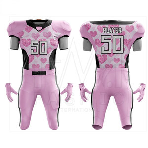 Ropa de fútbol americano de media manga de Color sólido, diseño de Pekín personalizado, secado rápido y transpirable para hombres de talla grande de Sialkot - Product Image 4