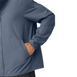 Chaquetas Cortavientos de Nailon con Cremallera Completa y Logotipo Personalizado de Moda para Hombre - Product Image 5