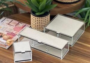 แท่นวางช็อคโกแลตทรงสี่เหลี่ยมดีไซน์สวยขนาดใหญ่บนโต๊ะอาหารที่เสิร์ฟวันที่จำนวนมาก - Product Image 5