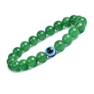 Bracelet vert aventurine mauvais œil perles pierre Bracelet cristal pierres précieuses bijoux de mode hommes et femmes cadeau énergie moi - Product Image 4