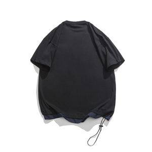 Camiseta de manga corta de verano para hombre, ropa informal de Color sólido, camiseta para hombre, camiseta de tela transpirable, camiseta Polo para hombre - Product Image 2