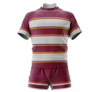 Vêtements de sport sur mesure de haute qualité, uniforme de rugby respirant, séchage rapide, ensembles 100% polyester à prix de gros - Product Image 5