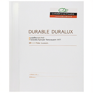 DURABLE DURALUX Extra Wide PVC White Fastener Translucent DIN <b>A4</b> File <b>Folder</b> Accessories - Product Image 3