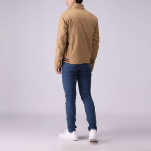 แจ็กเก็ตผ้าฝ้ายสำหรับผู้ชายเสื้อแจ็คเก็ตลำลองมีกระดุมพิมพ์โลโก้ - Product Image 5