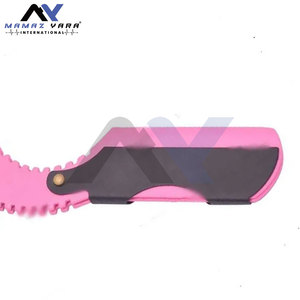 Venta al por mayor de acero inoxidable maquinilla de afeitar recta rosa y negro con hoja reemplazable para la cara cuerpo Bikini afeitado - Product Image 2