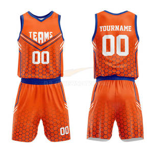 Maillots de basket-ball de sublimation de haute qualité Kits uniformes personnalisés conception gratuite ensemble de vêtements de sport en maille réversible - Product Image 1