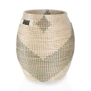 Panier en jonc de mer de haute qualité paniers en herbe de mer écologiques organisateur de stockage de placard en paille en gros - Product Image 2