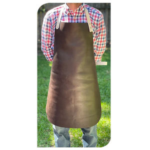 Fabrica profesional logotipo personalizado hombres delantales de soldadura de cuero de alta calidad gran oferta nuevo modelo delantales 2017 - Product Image 4