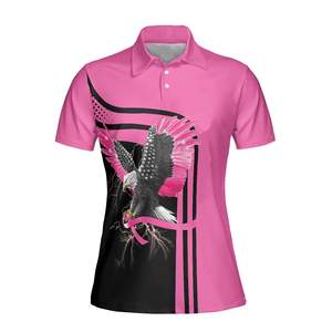 Vente en gros de sublimation polo femme taille adulte tenue décontractée léger respirant caractéristique impression OEM personnalisée - Product Image 3