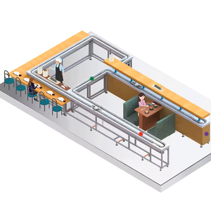 Stainless Steel Automated Sushi Conveyor Sleek and Stylish Display for Restaurant or Food Shop Highest Quality - Product Image 2